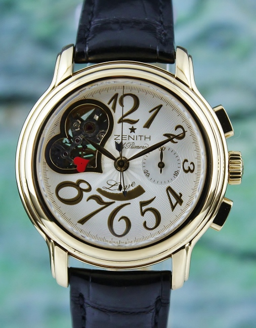 (image for) LIKE NEW Zenith 18K Yellow Gold Baby Star Open Love El Primero / 35.1230.4021